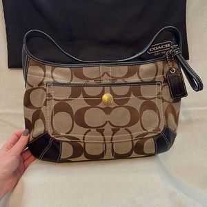 Coach Signature Collection Hobo Bag with matching wallet